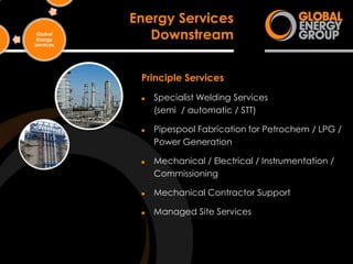 Global Energy Group Capability Profile
