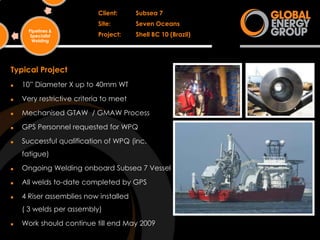 Global Energy Group Capability Profile