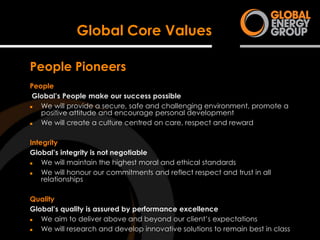 Global Energy Group Capability Profile