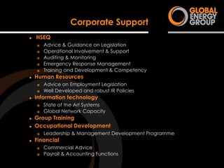 Global Energy Group Capability Profile