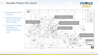 Novador Project Site Layout
9
▷ Close proximity to Val-
d’Or City
▷ Infill backfilling of two
open pits with waste
rock or tailings
▷ Leveraging of existing
infrastructure to
minimize operating
costs
 