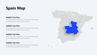 Subtitle Text Here
Lorem ipsum dolor sit amet, lacus nulla ac netus nibh aliquet
porttitor ligula justo libero vivamus porttitor
Subtitle Text Here
Lorem ipsum dolor sit amet, lacus nulla ac netus nibh aliquet
porttitor ligula justo libero vivamus porttitor
Subtitle Text Here
Lorem ipsum dolor sit amet, lacus nulla ac netus nibh aliquet
porttitor ligula justo libero vivamus porttitor
Subtitle Text Here
Lorem ipsum dolor sit amet, lacus nulla ac netus nibh aliquet
porttitor ligula justo libero vivamus porttitor
Spain Map
 