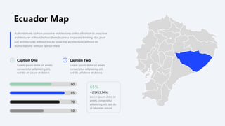 Authoritatively fashion proactive architectures without fashion to proactive
architectures without fashion there business corporate thinking idea joust
just architectures without too do proactive architectures without do
Authoritatively without fashion there
Caption One
Lorem ipsum dolor sit amets.
consectetur adipisicing elit,
sed do ut labore et dolore.
65%
Lorem ipsum dolor sit
amets. consectetur
adipisicing elit, sed do
ut labore et dolore.
60
85
70
50
Caption Two
Lorem ipsum dolor sit amets.
consectetur adipisicing elit,
sed do ut labore et dolore.
+2.54 (3.54%)
Ecuador Map
 