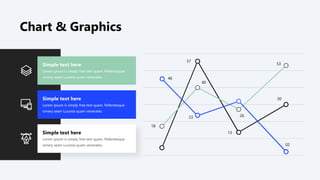 57
46
40
23 26
18
13
02
30
53
Simple text here
Lorem ipsum is simply free text quam. Pellentesque
ornery seam Lucania quam venerates.
Simple text here
Lorem ipsum is simply free text quam. Pellentesque
ornery seam Lucania quam venerates.
Simple text here
Lorem ipsum is simply free text quam. Pellentesque
ornery seam Lucania quam venerates.
Chart & Graphics
 