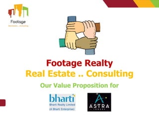 Footage Realty
Real Estate .. Consulting
Our Value Proposition for
 