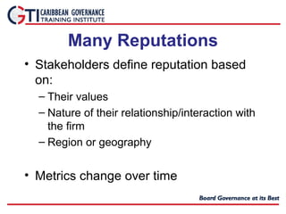 Corporate reputation -David Weiner | PPT