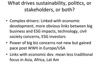 Corporate responsibility implementation, strategy, regulation and trends presentation Slide 3