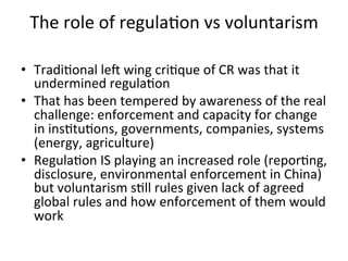 Corporate responsibility implementation, strategy, regulation and trends presentation Slide 7