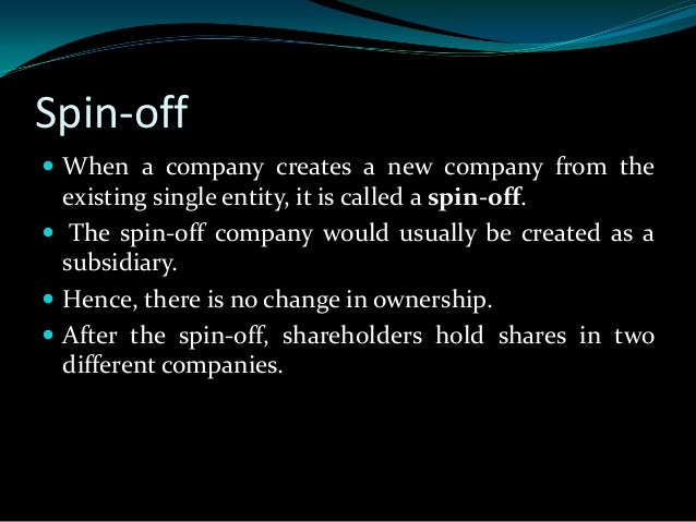 Corporate Restructuring