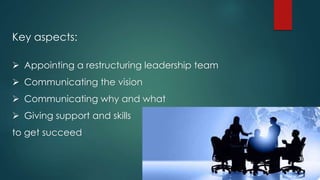 Leadership Restructure Corporate restructuring strategic management | PPTX