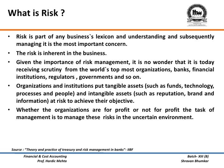 What is risk management?