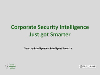 Corporate Security Intelligence Just Got Smarter All Courses Linkedin ...