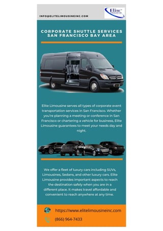 Corporate Shuttle Services |Elite Limousine Inc.
