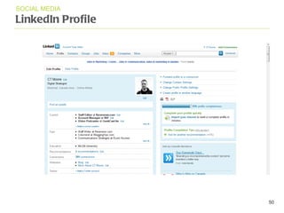 LinkedIn Profile SOCIAL MEDIA 