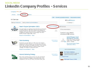 LinkedIn Company Profiles - Services SOCIAL MEDIA 