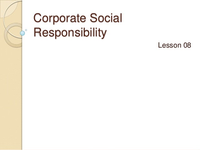 Help on dissertation corporate social responsibility