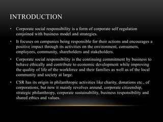 Corporate social responsibility | PPTX