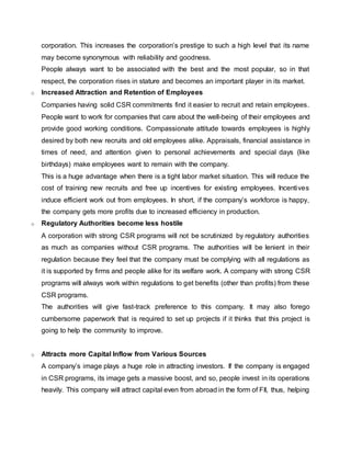 Corporate Social Responsibility-Yashvanth G Nayak | PDF