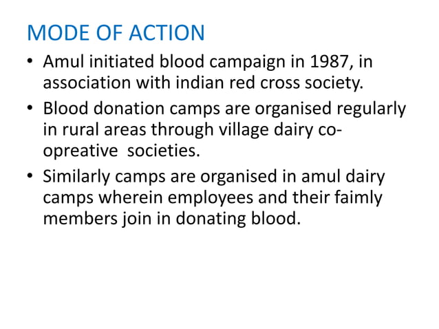 CSR OF AMUL ppt, Corporate social responsibility of Amul (Anand Milk ...