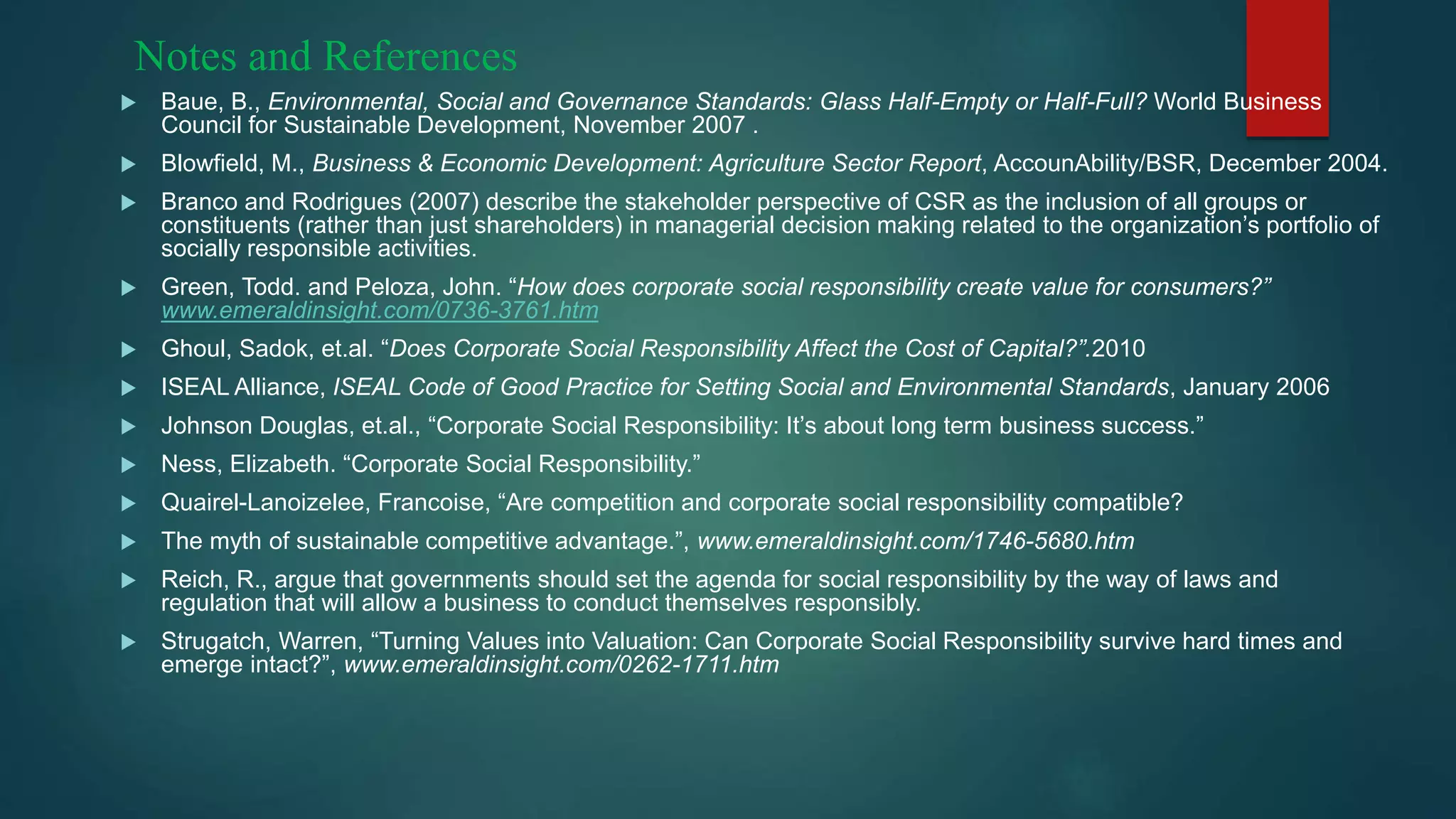 Corporate social responsibility | PPTX
