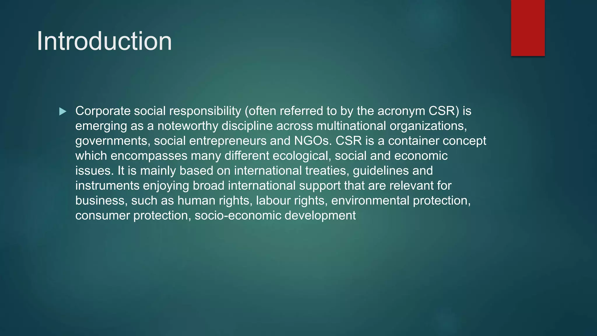 Corporate social responsibility | PPTX