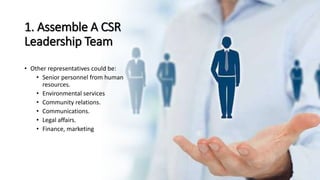 The Definition For CSR
CSR is the way the company integrates economic,
environmental and social objectives while, at the
s...
