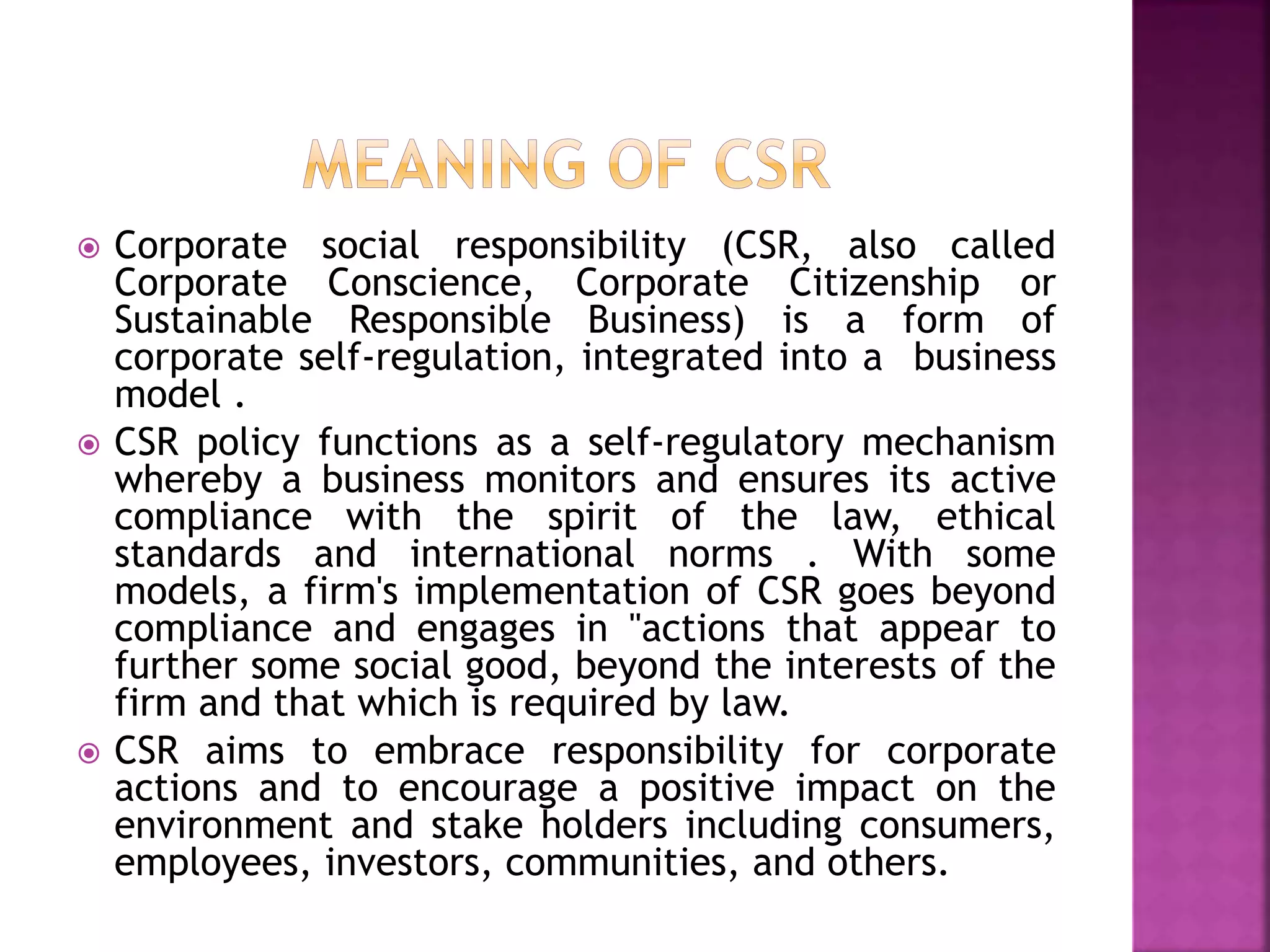 Corporate social responsibility role of banks | PPTX | Green Solutions ...