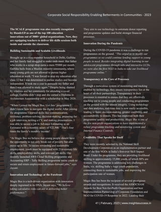 Corporate Social Responsibility Enabling Betterments in Communities ...