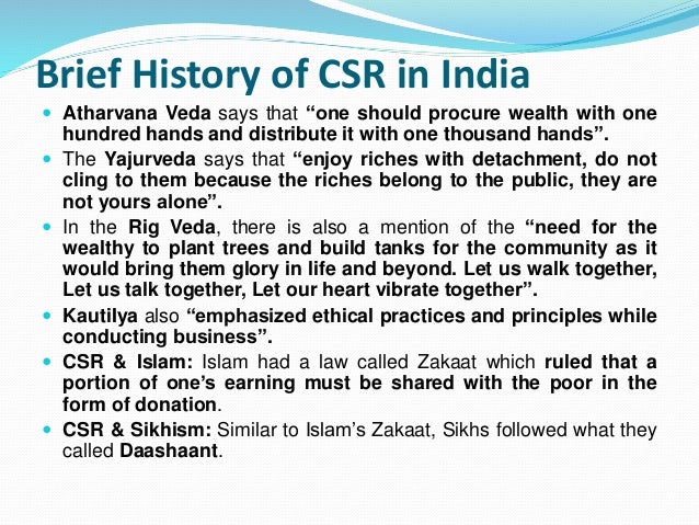 ppt on csr in india Corporate social responsibility in india.