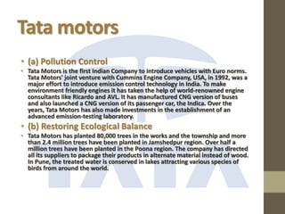 Corporate social responsibility of TATA | PPTX