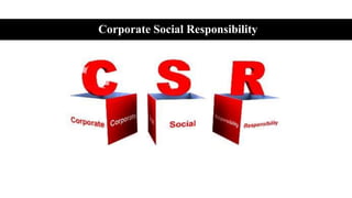 Corporate social responsibility (report) | PPTX