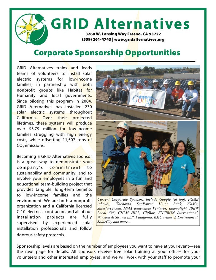 Corporate Sponsorship Opportunities Fresno