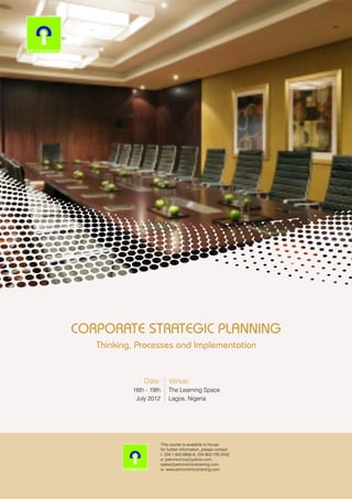 Corporate  strategic planning