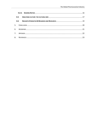 Corporate Strategy Assignment - The Global Pharmaceutical Industry | PDF