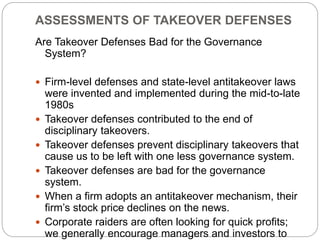 Corporate takeovers | PPTX
