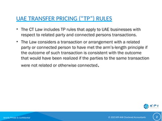Corporate Tax in the UAE - Transfer Pricing by KPI.pptx
