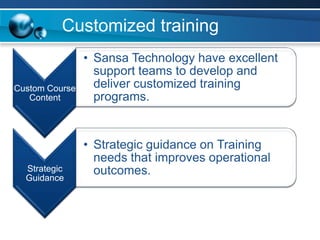 Customized training