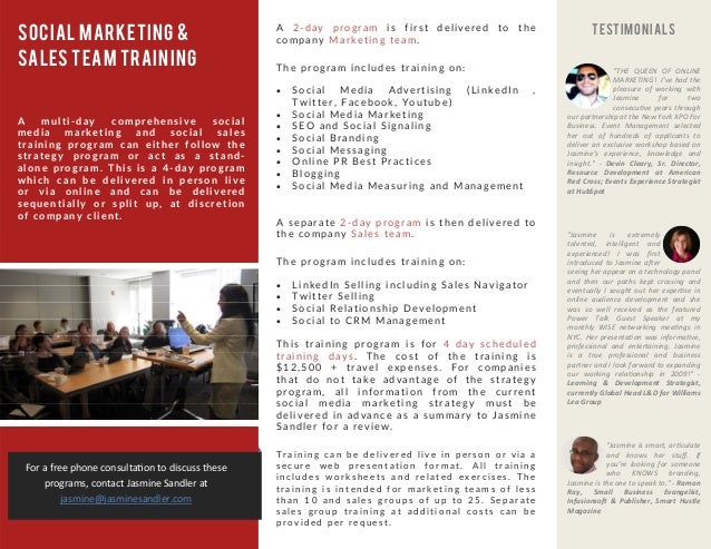 social media strategy options social media corporate training progr social media training flyer