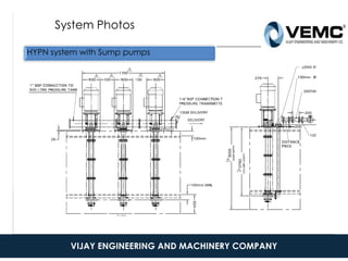 System Photos
HYPN system with Sump pumps
9-Sep-1609
September
4
This is a proprietary document of Kirloskar Brothers
Limited
7
VIJAY ENGINEERING AND MACHINERY COMPANY
 