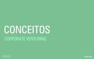 CONCEITOS
CORPORATE VENTURING
 