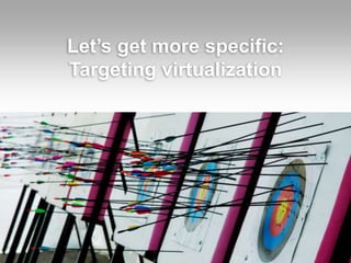 Let’s get more specific:
Targeting virtualization
 