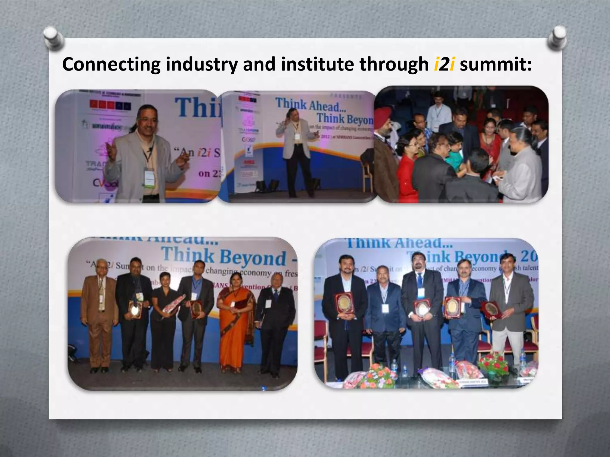 Connecting industry and institute through i2i summit:
 