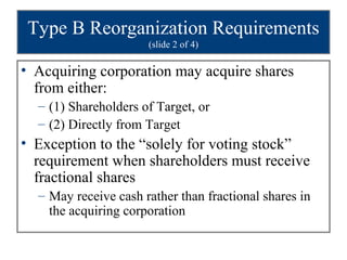 Corporation reorganization | PPT