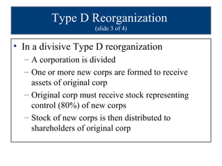 Corporation reorganization | PPT