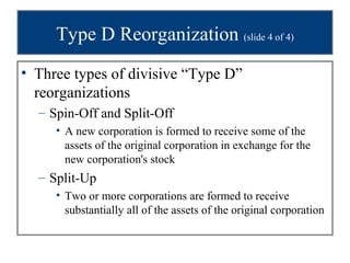 Corporation reorganization | PPT