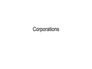 Corporations 
