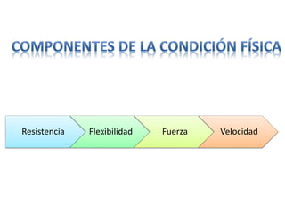 Resistencia Flexibilidad Fuerza Velocidad
 