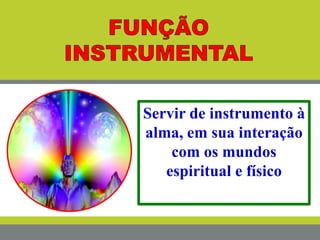 Servir de instrumento à
alma, em sua interação
com os mundos
espiritual e físico
 