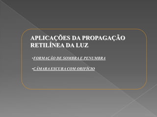 Corpos Transparentes   Experiencias Com A Luz