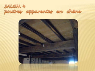 SALON. 4 poutres   apparentes   en   chêne